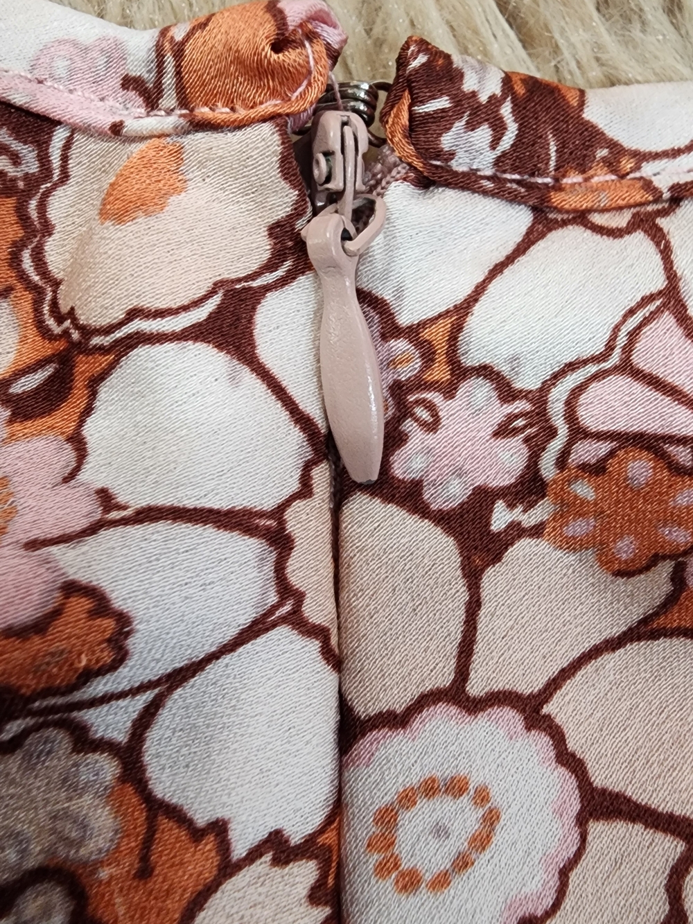 Cotton Candy LA- Pink & Brown Floral A-Line Skirt - Picture 15 of 15